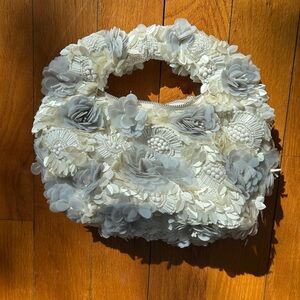 Bridal Floral Embellished Round Clutch and free bridal sunglasses!